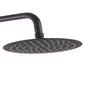 Messis Round Cool Touch Exposed Rigid Riser Thermostatic Shower Set - Black