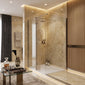 SDG Alumen Brushed Nickel Enclosure with Walk-in Shower Tray - 1200x700