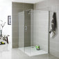 SDG Alumen Chrome Enclosure with Walk-in Shower Tray - 1200x700