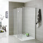 SDG Alumen Chrome Enclosure with Walk-in Shower Tray - 1200x700