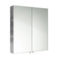 Cordis Stainless Steel Bathroom Mirror Cabinet (2-Door) 670 x 600mm