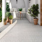 Décor Vine Grey Porcelain Square Tile - welovecouk
