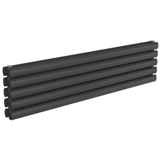 Reina Nevah Double Horizontal Steel Radiator 295 x 1200 - Anthracite