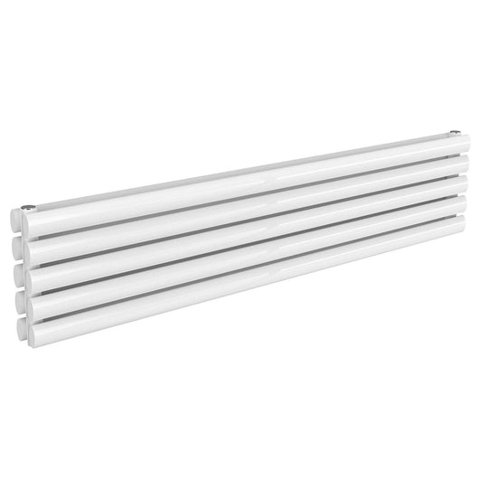  Reina Nevah Double Horizontal Steel Radiator 295 x 1400 - White
