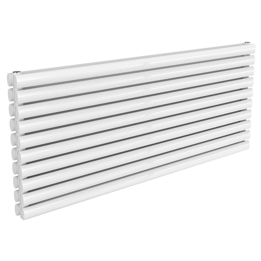  Reina Nevah Double Horizontal Steel Radiator 590 x 1400 - White