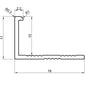 L SHAPE S/STEEL EFFECT TRADE TRIM 10mm
