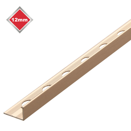 L SHAPE S/STEEL EFFECT TRADE TRIM 12mm
