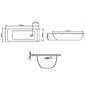Elementa 1700mm Anti Slip Steel Bath - 2 tap holes