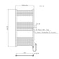 Electric Straight SDG Towel Rail Standard on/off 500 x 1000mm - 200W