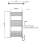 Electric Straight SDG Thermostatic Towel Rail 500 x 1000mm - 150W