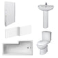 Evo 1800mm L Shape Shower Bathroom Suite