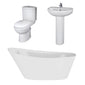 Evo Freestanding Serenity Slipper Bath Suites - 1500 x 750