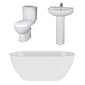 Evo Freestanding Ashford Double  Ended Bath Suites - 1700 x 750