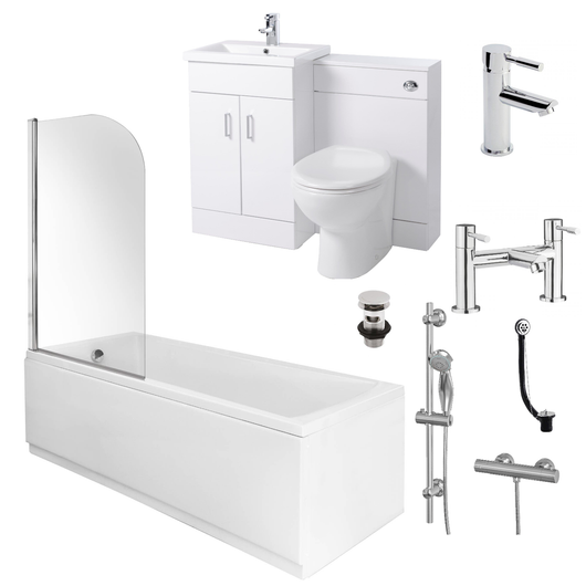  Eden 1600 Combination Shower Bathroom Suite