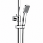 Edge Square Thermostatic Exposed Shower and Adjustable Riser Kit with 200mm Shower Rose - Chrome