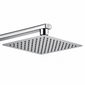 Edge Square Thermostatic Exposed Shower and Adjustable Riser Kit with 200mm Shower Rose - Chrome