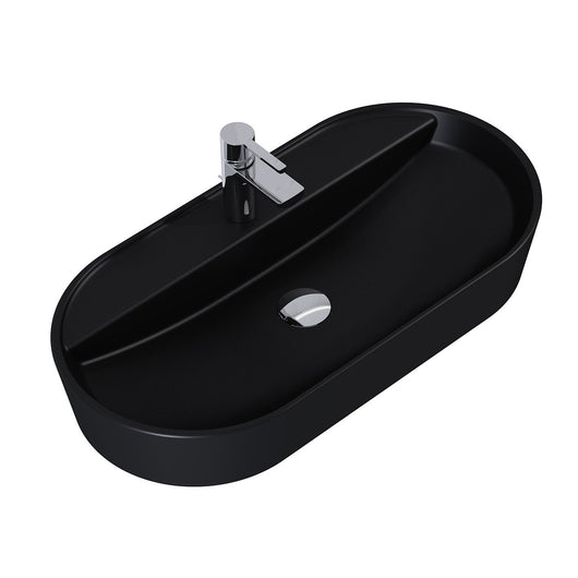  Glam Counter Top 620mm Basin – Matt Black