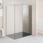 Vetro 8mm Easy Clean Glass 1950x900mm End Panel - Brushed Brass