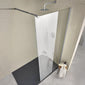 Vetro 8mm Easy Clean Glass Walk In Shower Packs with 1800 x 900 Shower Tray - Chrome