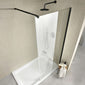 Vetro 8mm Easy Clean Glass Walk In Shower Packs with 1800 x 900 Shower Tray - Black