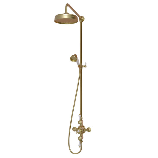  Shaftsbury Shower Column – Brushed Brass