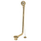 Hatton Chain Bath exposed Waste - Brushed Brass - welovecouk