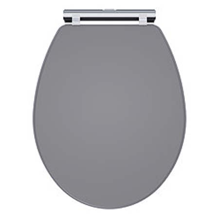  Holborn Seat Matt Grey – Chrome Hinge