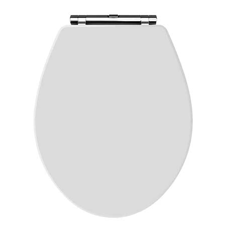  Holborn Seat Matt White – Chrome Hinge