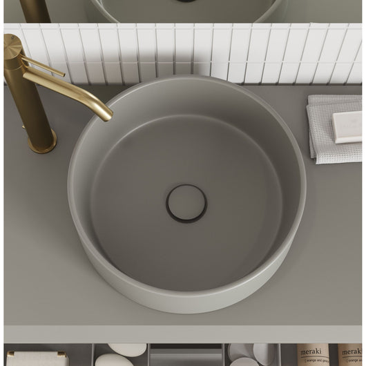  Frontline Royo Dai 360mm Round Sun Countertop Ceramic Basin - Matt Sand