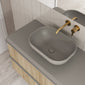 Frontline Royo Dai 455 x 330mm Block Countertop Ceramic Basin - Matt Sand