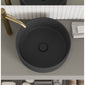 Frontline Royo Dai 360mm Round Sun Countertop Ceramic Basin - Matt Black