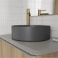 Frontline Royo Dai 360mm Round Sun Countertop Ceramic Basin - Matt Black