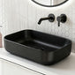 Frontline Royo Dai 455 x 330mm Block Countertop Ceramic Basin - Matt Black