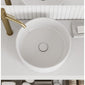 Frontline Royo Dai 360mm Round Sun Countertop Ceramic Basin - Cotton