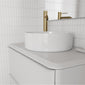 Frontline Royo Dai 360mm Round Sun Countertop Ceramic Basin - Cotton