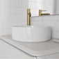 Frontline Royo Dai 360mm Round Sun Countertop Ceramic Basin - Cotton