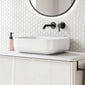 Frontline Royo Dai 455 x 330mm Block Countertop Ceramic Basin - Cotton