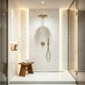 SDG Waterproof PVC Wall Panel 2400 x 1000 x 10mm - Arctic Sparkle White (Gloss)