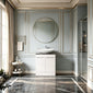 Gressin Handless Floor Standing 500mm 2-Door Vanity Unit (253 Compact Depth) - Matt White