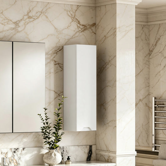  Gressin Handless 200mm Wall Hung Cabinet (180 Depth) - Matt White