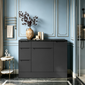 Gressin Handless Floor Standing 500mm Wc Unit (235 Compact Depth) - Soft Black