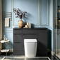 Gressin Handless Floor Standing 500mm Wc Unit (235 Compact Depth) - Soft Black