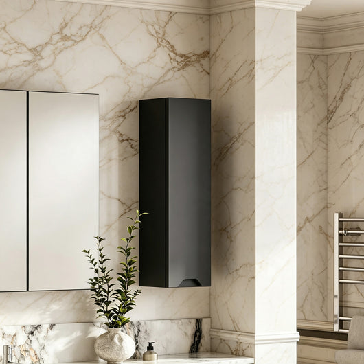 Gressin Handless 200mm Wall Hung Cabinet (180 Depth) - Soft Black