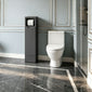 Gressin Handless Floor Standing 200mm Toilet Roll Unit (235 Compact Depth) - Autumn Oak