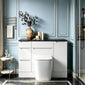 Gressin Handless Floor Standing 600mm Wc Unit (353 Depth) - Matt White