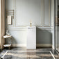 Gressin Handless Floor Standing 300mm 1-Door Base Unit (235 Compact Depth) - Matt White