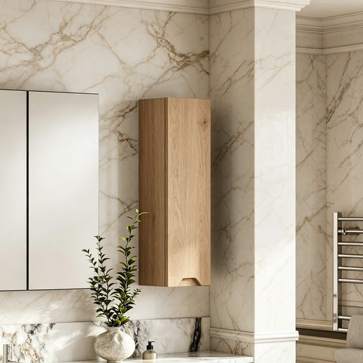  Gressin Handless 200mm Wall Hung Cabinet (180 Depth) - Autumn Oak