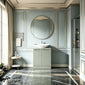 Gressin Handless Floor Standing 500mm 2-Door Vanity Unit (253 Compact Depth) - Fern Green