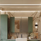 Gressin Handless 200mm Wall Hung Cabinet (180 Depth) - Fern Green