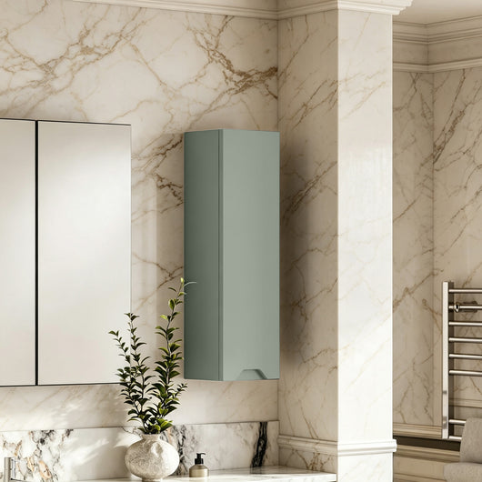  Gressin Handless 200mm Wall Hung Cabinet (180 Depth) - Fern Green
